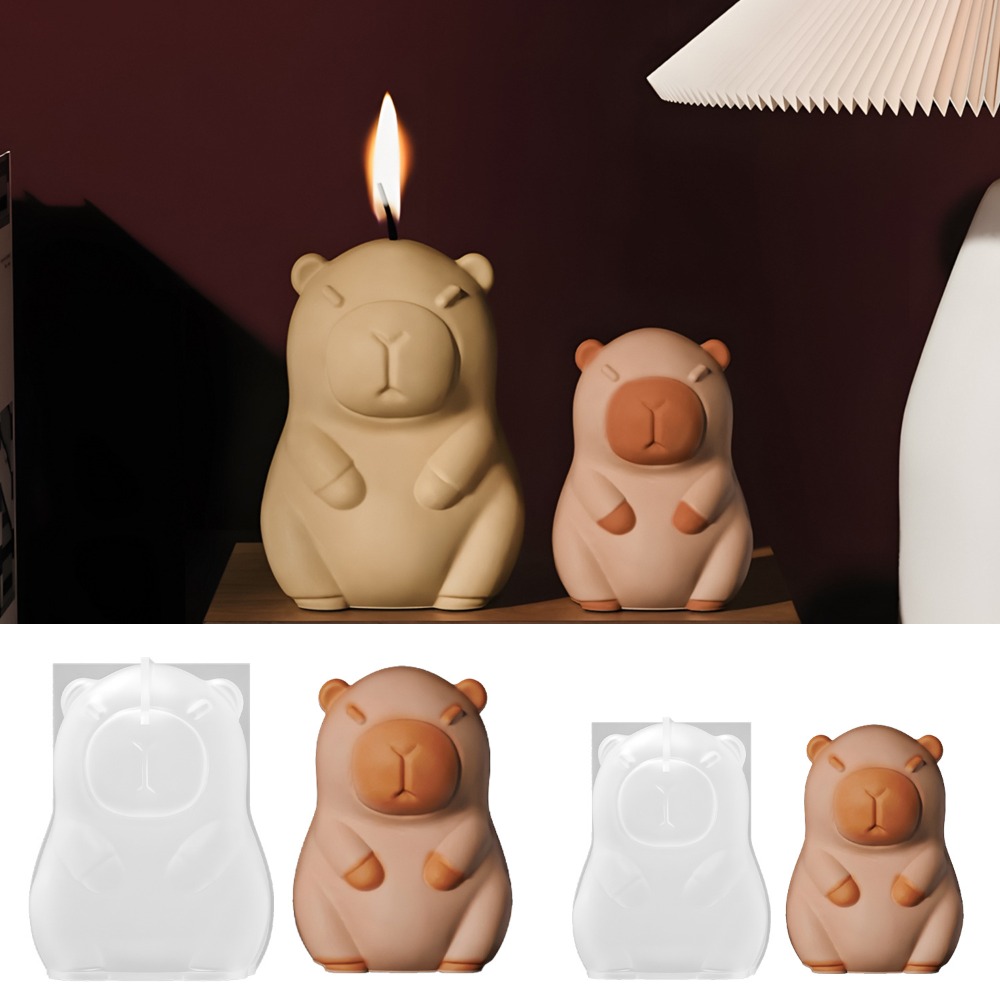 Candle Supplies In Bulk - Standing Capybara Scent Candle Silicone Mold