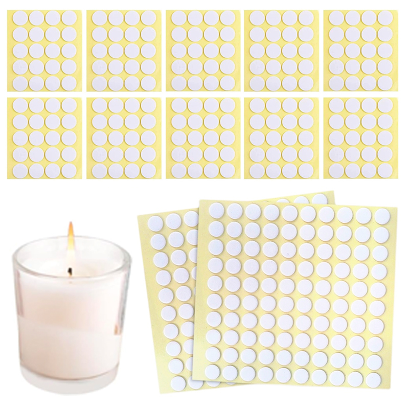 Candle Making Supplies For Beginners - 400PCS/100PCS Candle Wick Stickers Transparent Acrylic