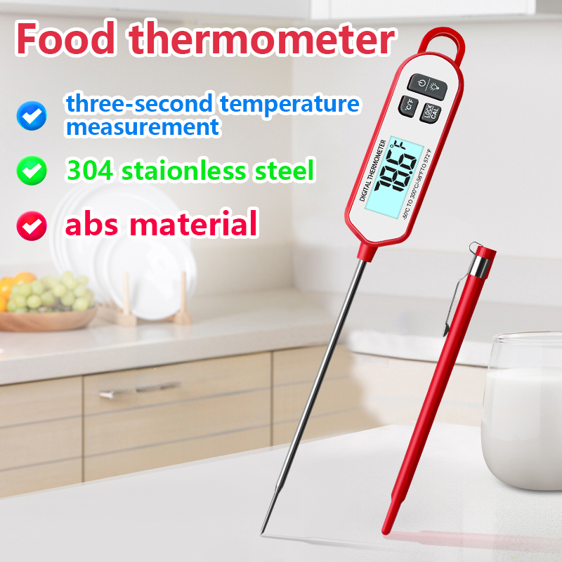 Digital Thermometer Probe - Digital Meat Thermometer Instant Read Backlit
