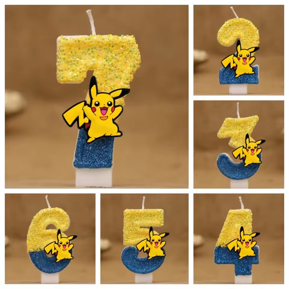 Candle Surprise - Cartoon Pokemon Candles Cake Anime Figure