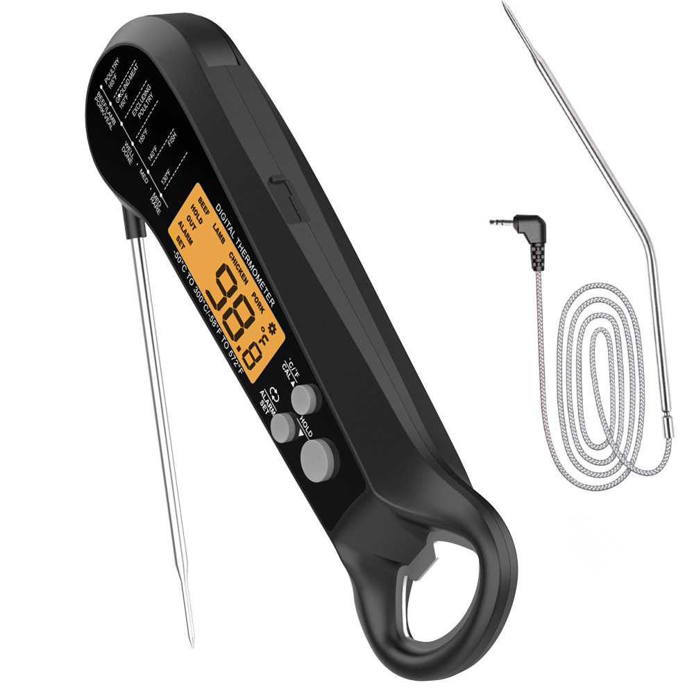 Digital Thermometer Probe - Long Cable Professional Meat Thermometer Digital