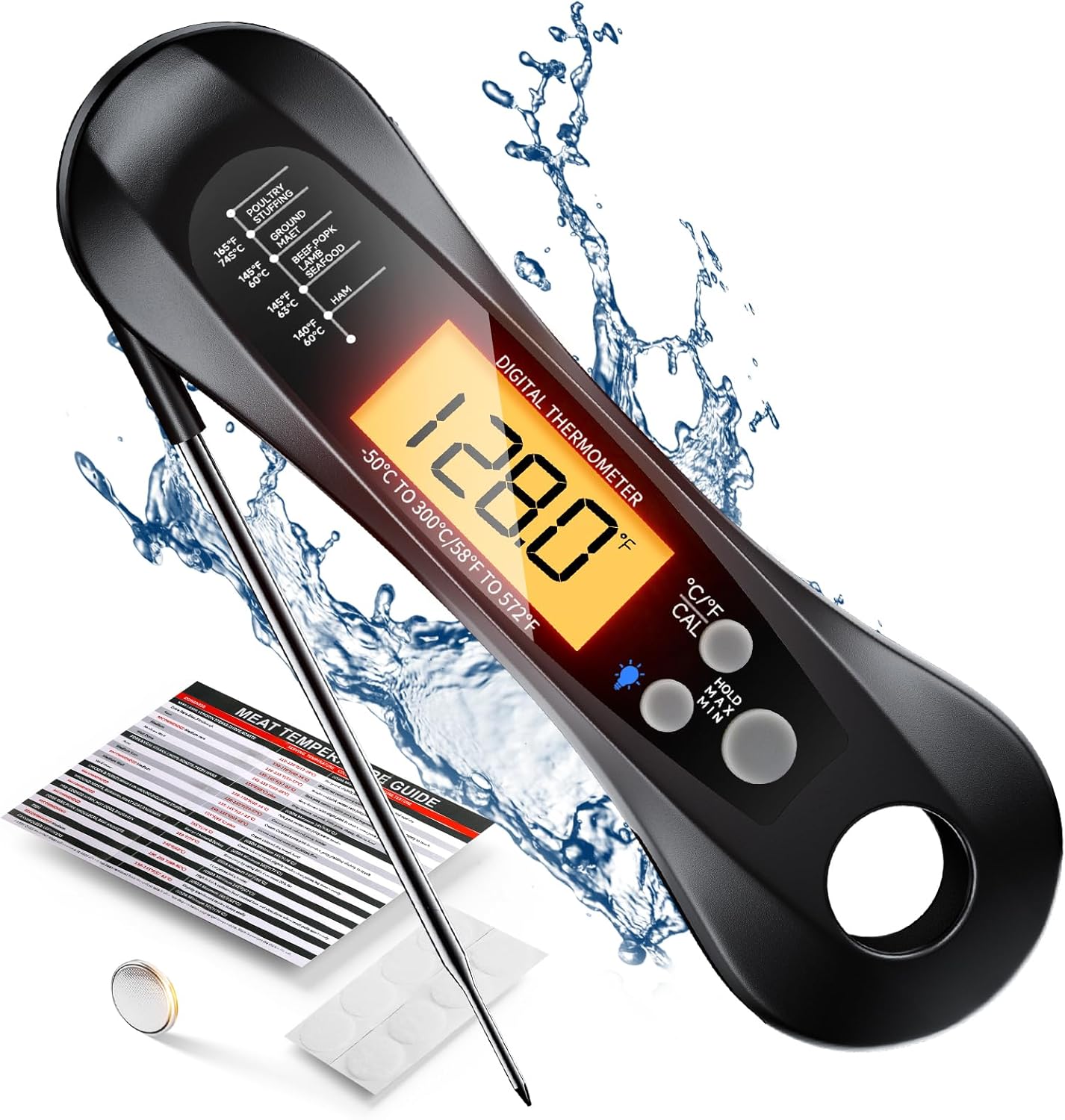 Digital Meat Thermometer Water - Digital Thermometer Probe ulasan dan harga