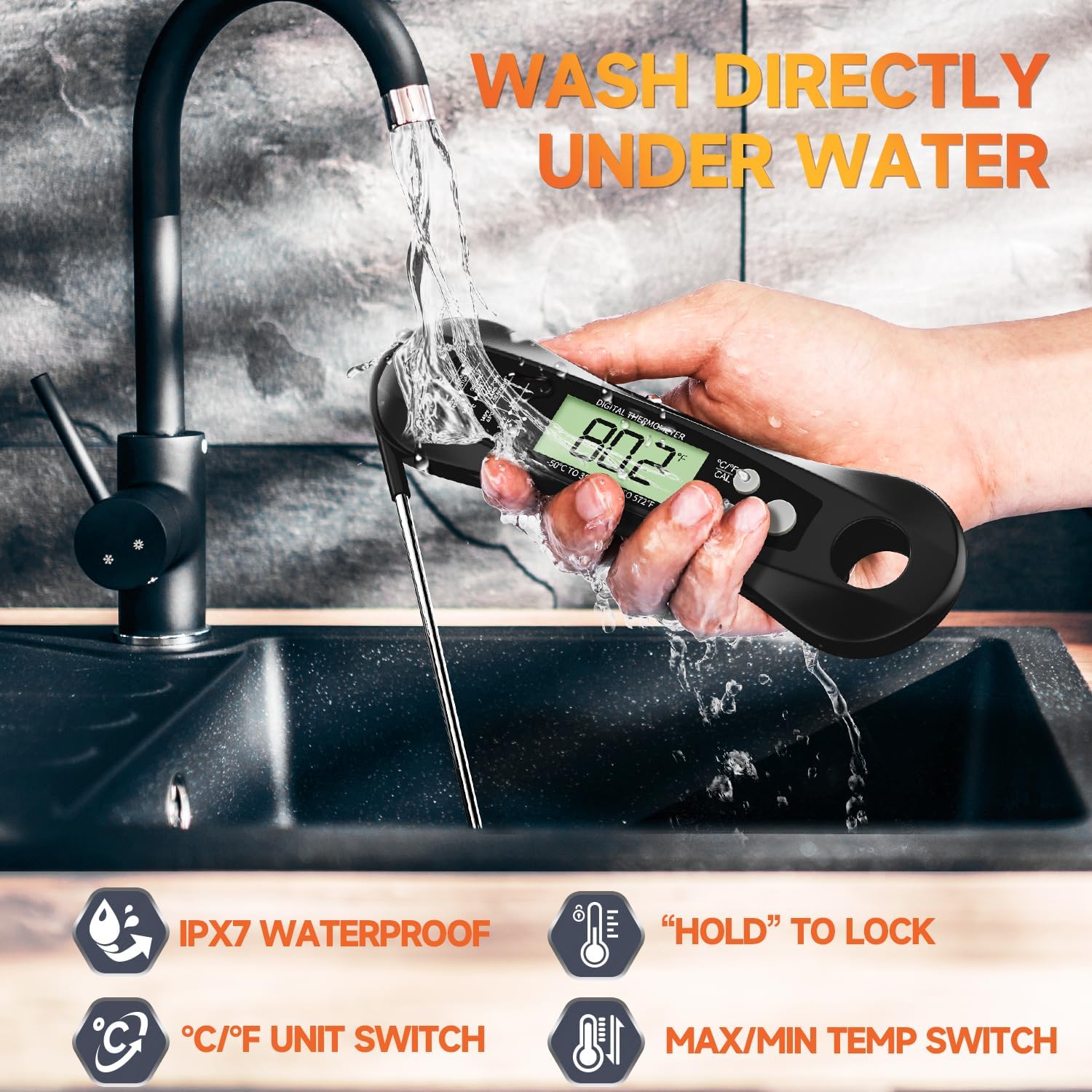 Digital Meat Thermometer Water - Digital Thermometer Probe ulasan dan harga