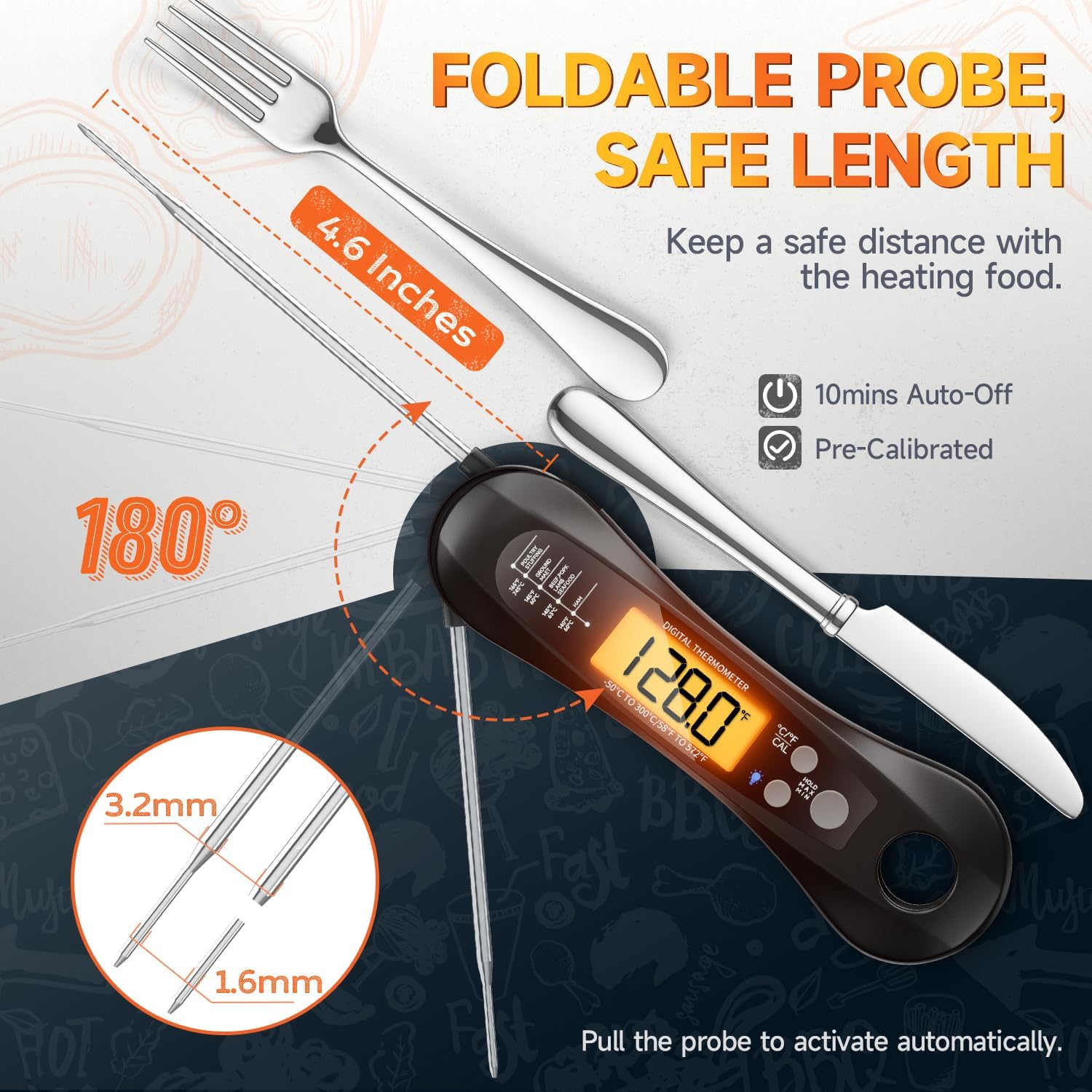 Digital Meat Thermometer Water - Digital Thermometer Probe ulasan dan harga