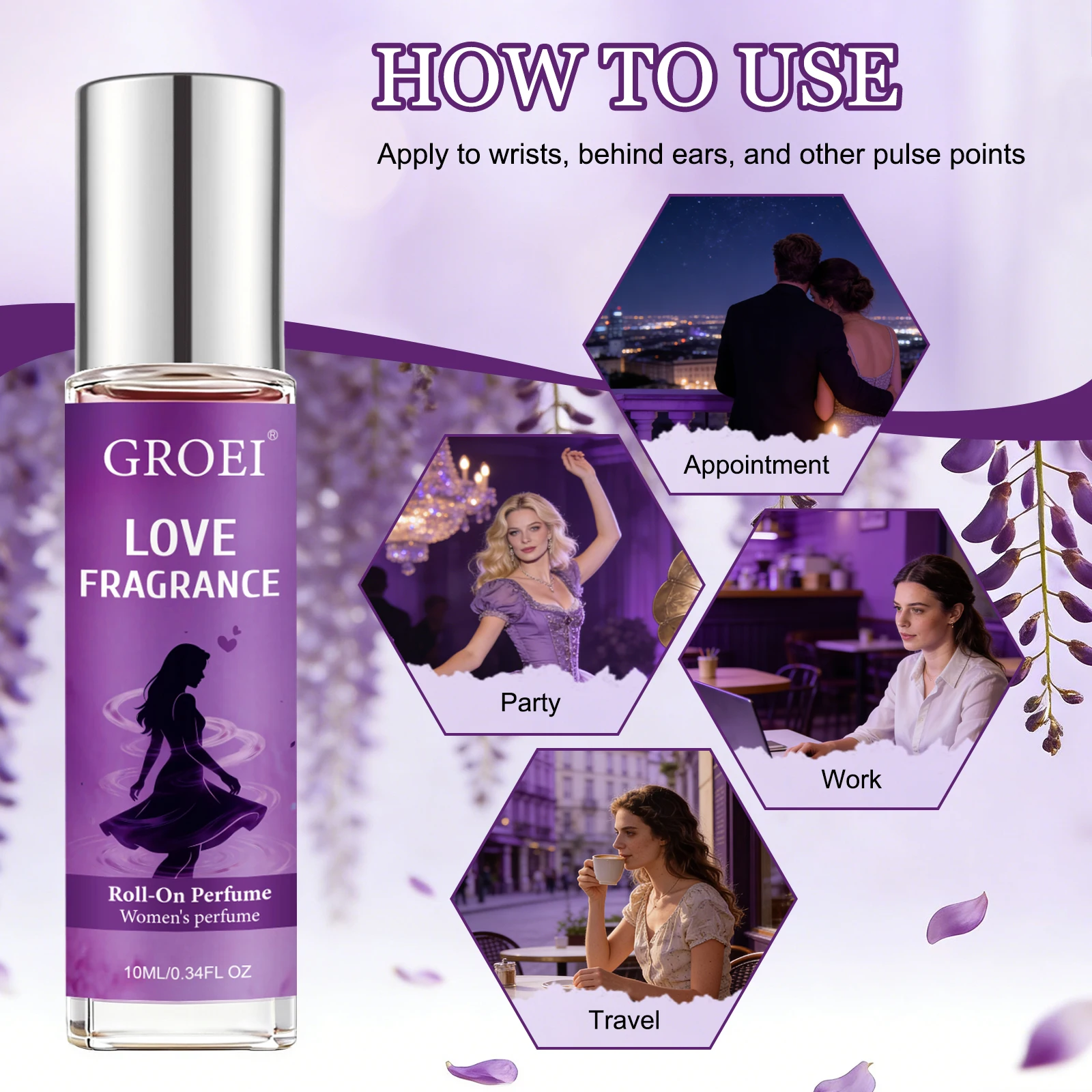 10ml GROEI Women Roll On Perfu - Fragrance Oil 10Ml ulasan dan harga