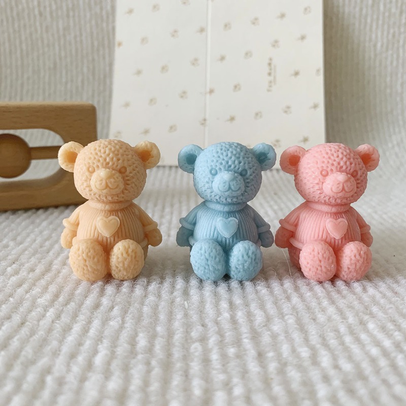 Mini Love Bear Candle Silicone - Candle Making Supplies For Beginners ulasan dan harga