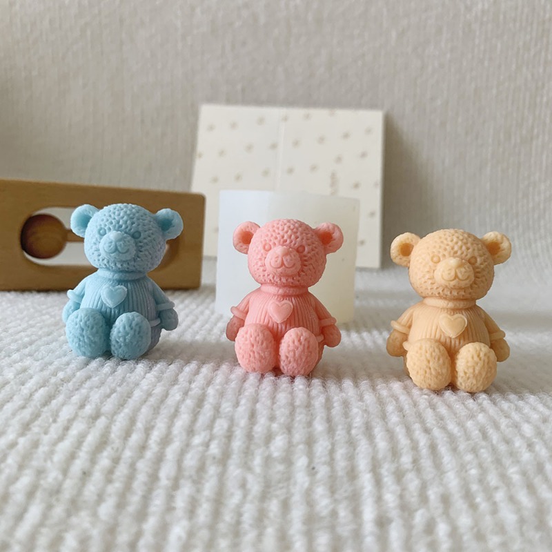 Mini Love Bear Candle Silicone - Candle Making Supplies For Beginners ulasan dan harga