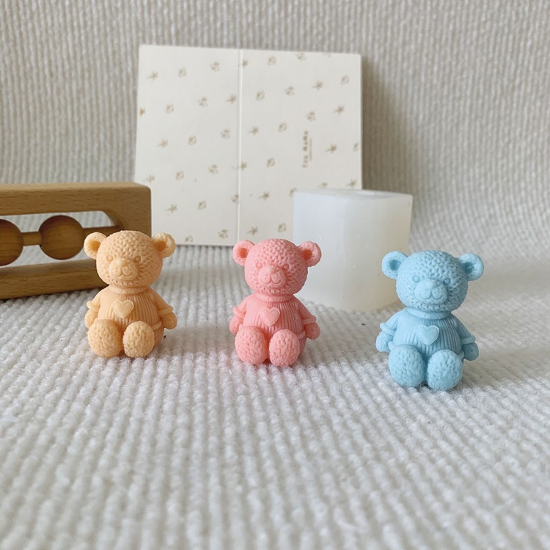 Mini Love Bear Candle Silicone - Candle Making Supplies For Beginners ulasan dan harga