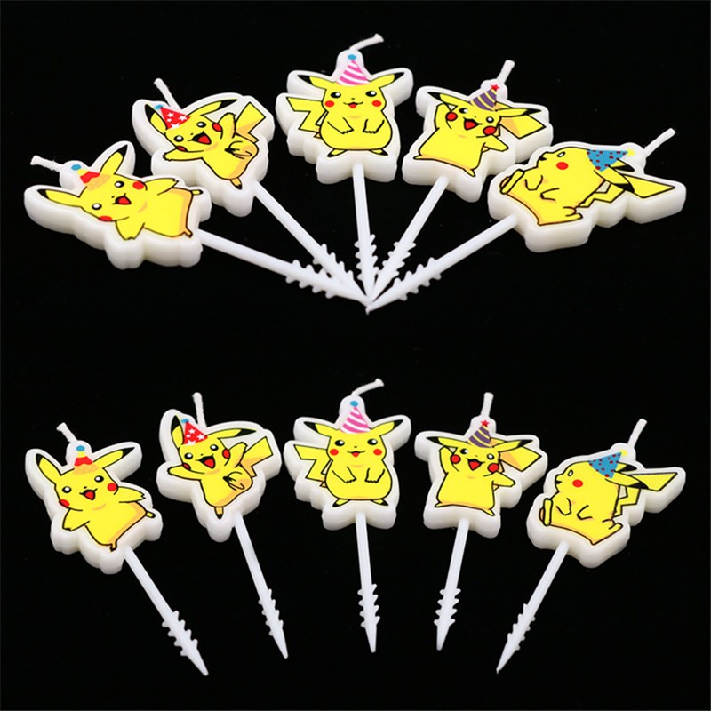 5pcs/lot Pokemon Birthday Cake - Candle Surprise ulasan dan harga