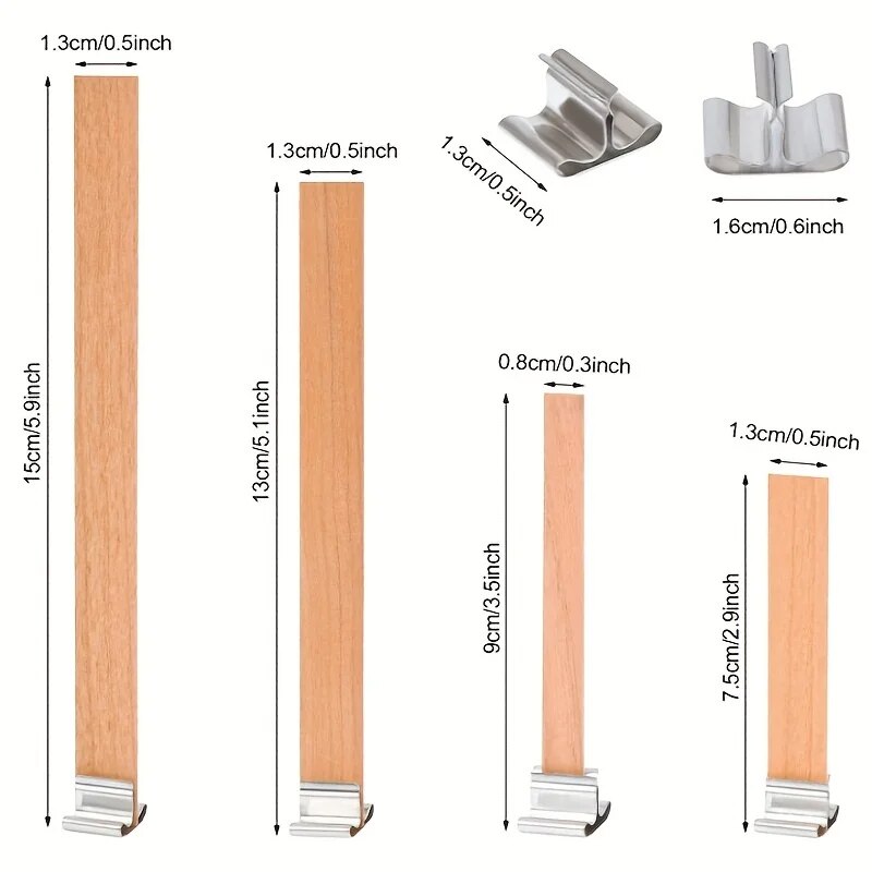 30pcs High Quality Wooden Cand - Candle Making Supplies For Beginners ulasan dan harga