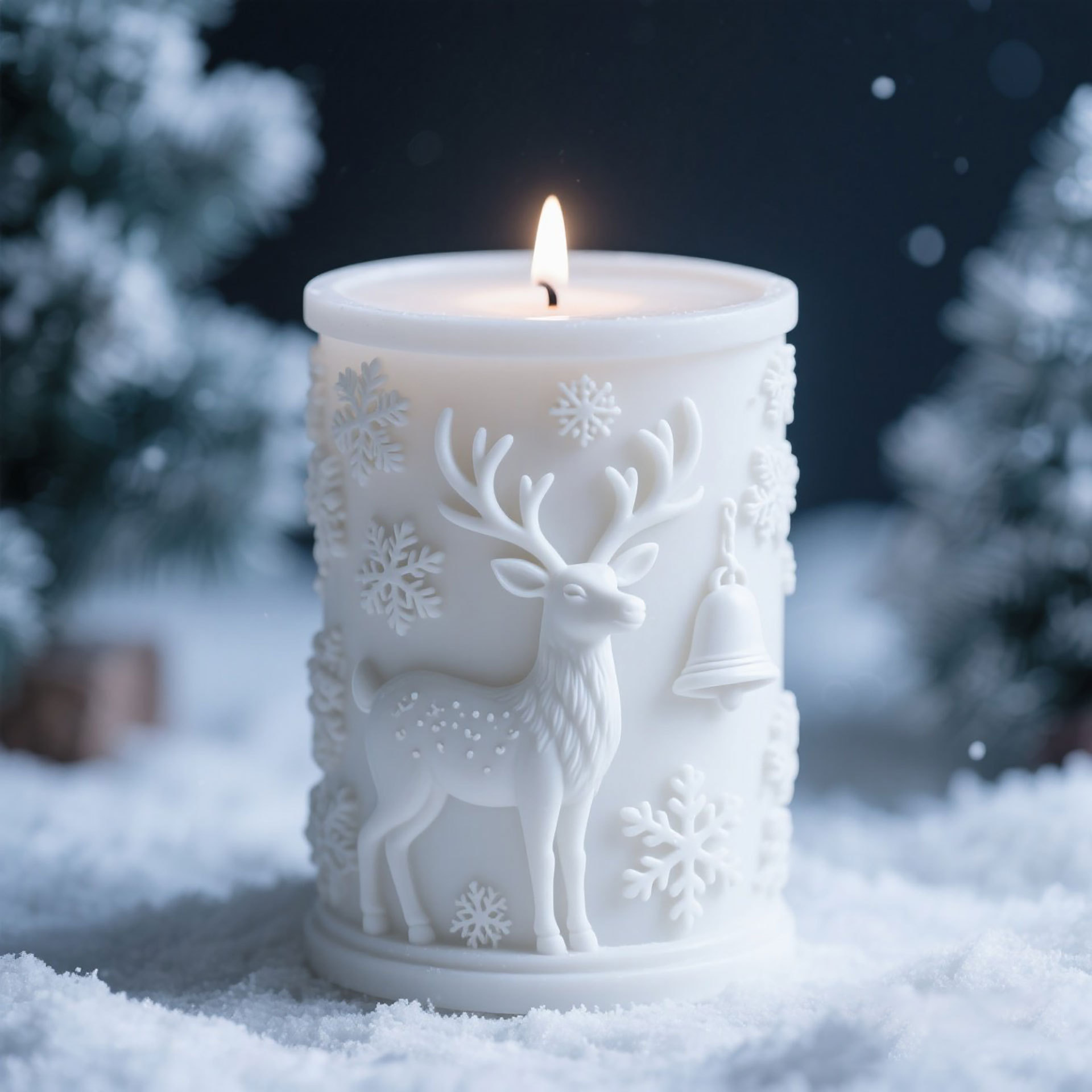 3D Relief Cylinder Christmas S - Candle Supplies In Bulk ulasan dan harga