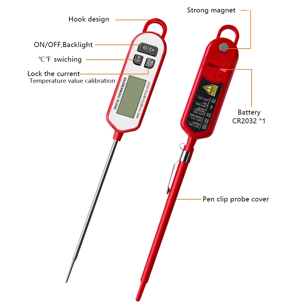 Digital Meat Thermometer  Inst - Digital Thermometer Probe ulasan dan harga