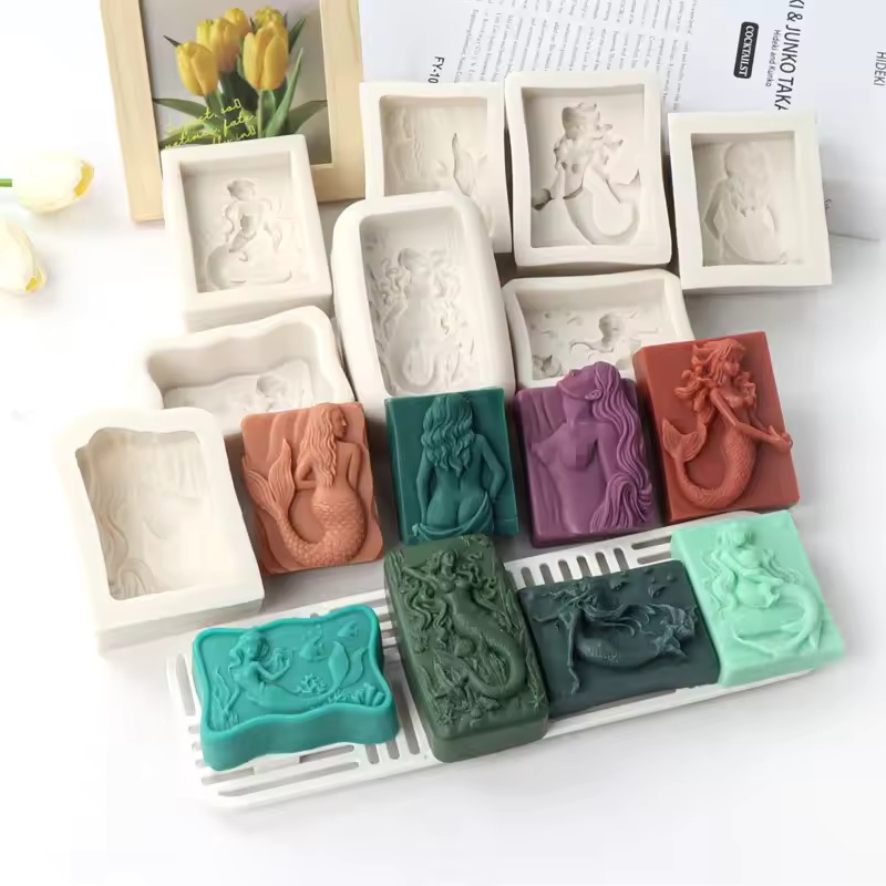 Rectangle Ocean-Style 3D Merma - Candle Making Supplies For Beginners ulasan dan harga