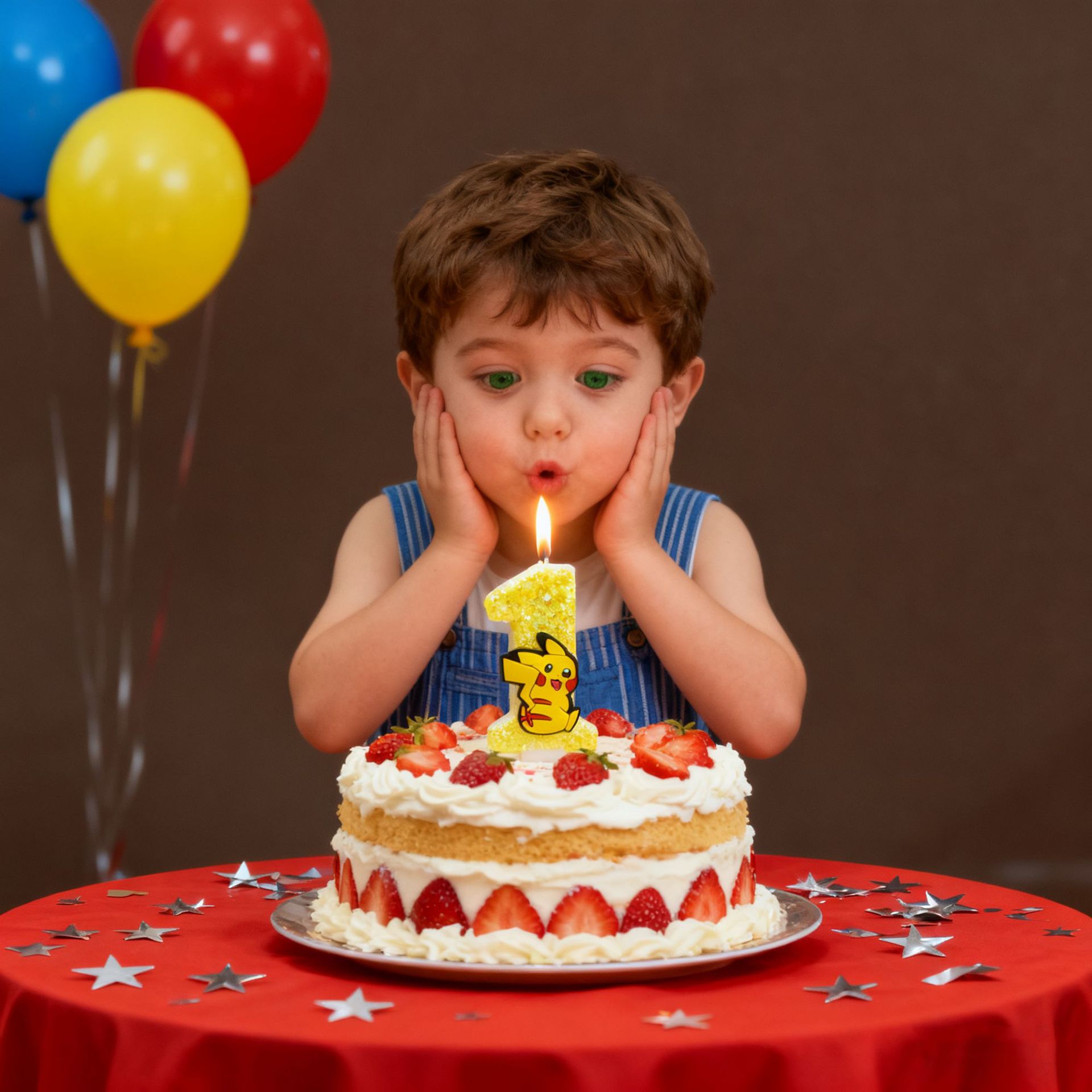 Birthday candle yellow Pikachu - Candle Surprise ulasan dan harga