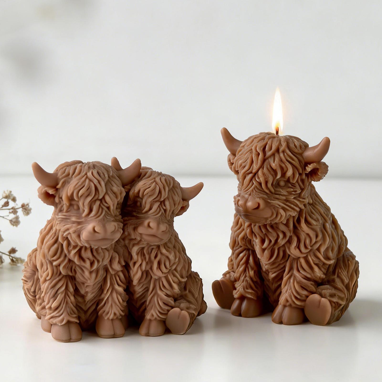 Highland Cow Silicone Mold Reu - Candle Making Supplies For Beginners ulasan dan harga