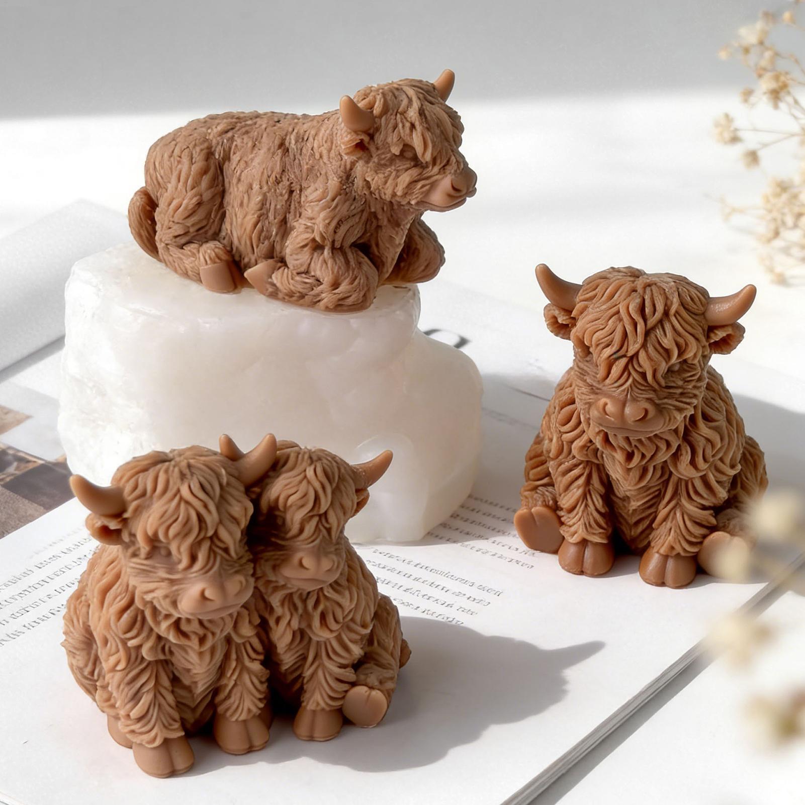 Highland Cow Silicone Mold Reu - Candle Making Supplies For Beginners ulasan dan harga