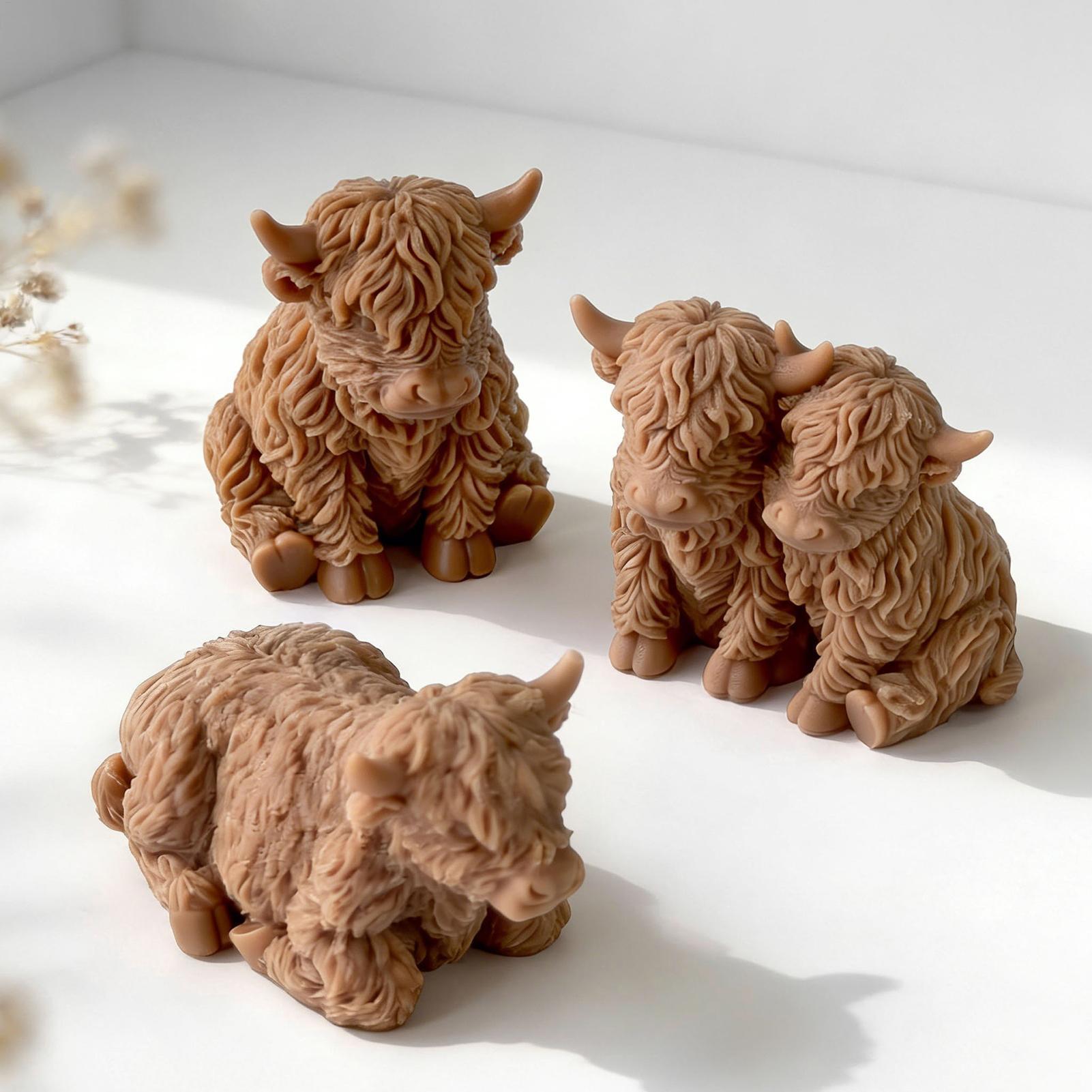 Highland Cow Silicone Mold Reu - Candle Making Supplies For Beginners ulasan dan harga
