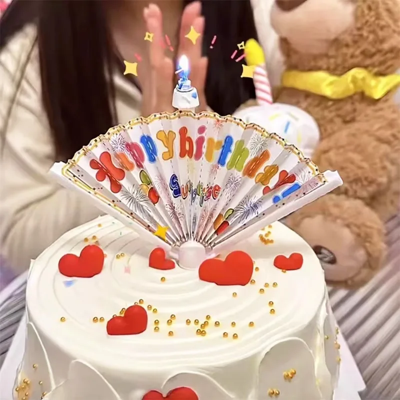 1/3Pcs Surprise Fan Birthday C - Candle Surprise ulasan dan harga