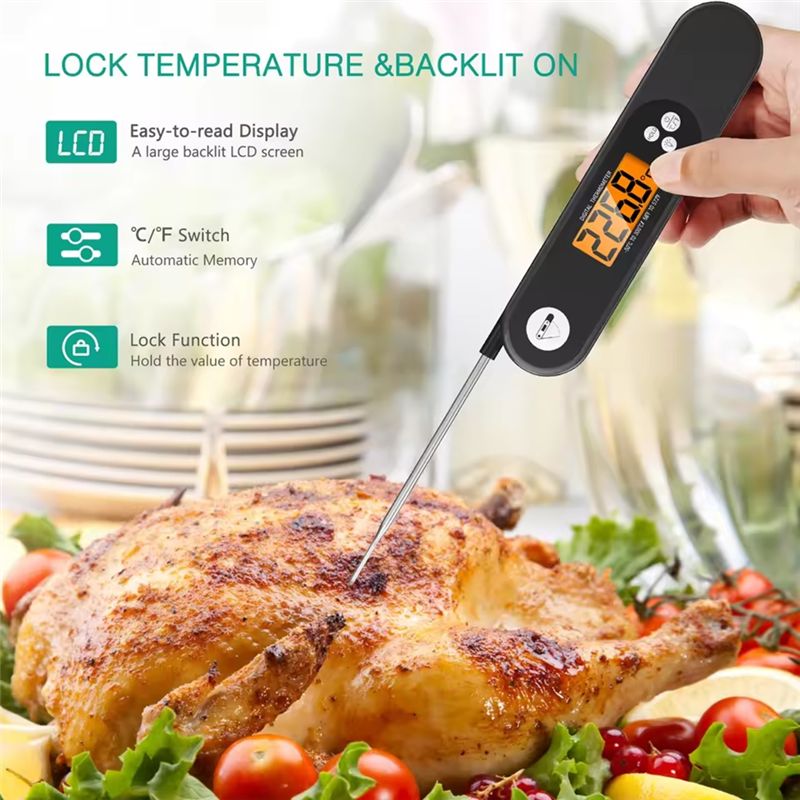 Digital BBQ Food Thermometer K - Digital Thermometer Probe ulasan dan harga