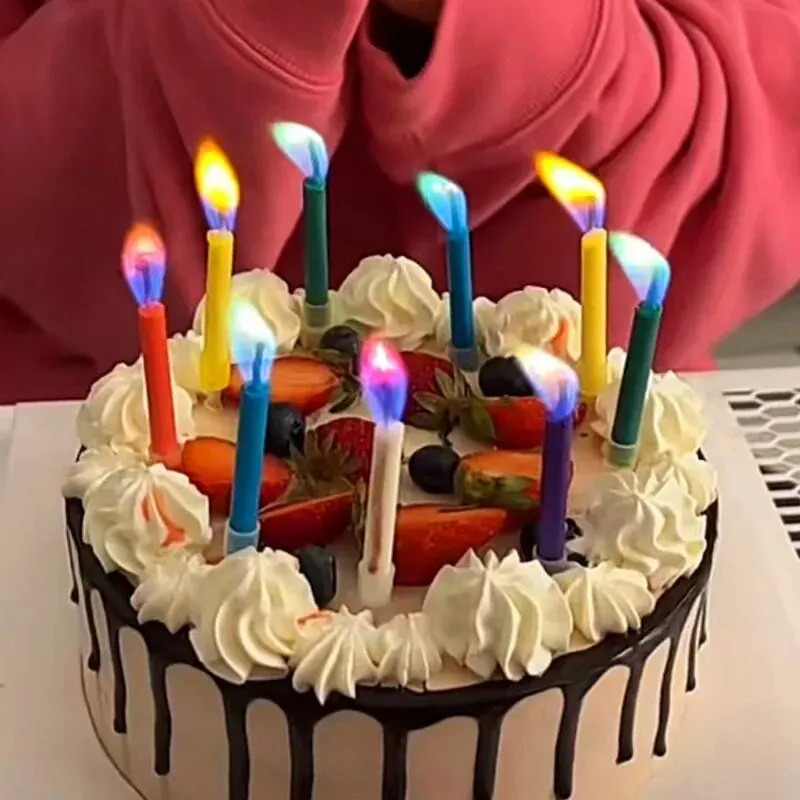 Multicoloured Colourful Flame  - Candle Surprise ulasan dan harga