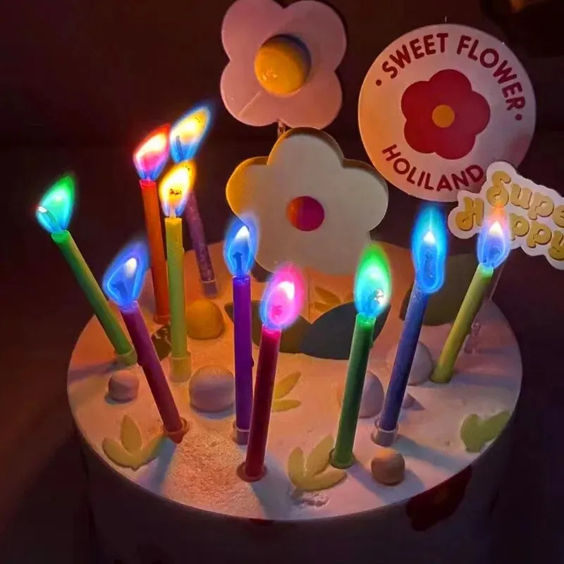 Multicoloured Colourful Flame  - Candle Surprise ulasan dan harga