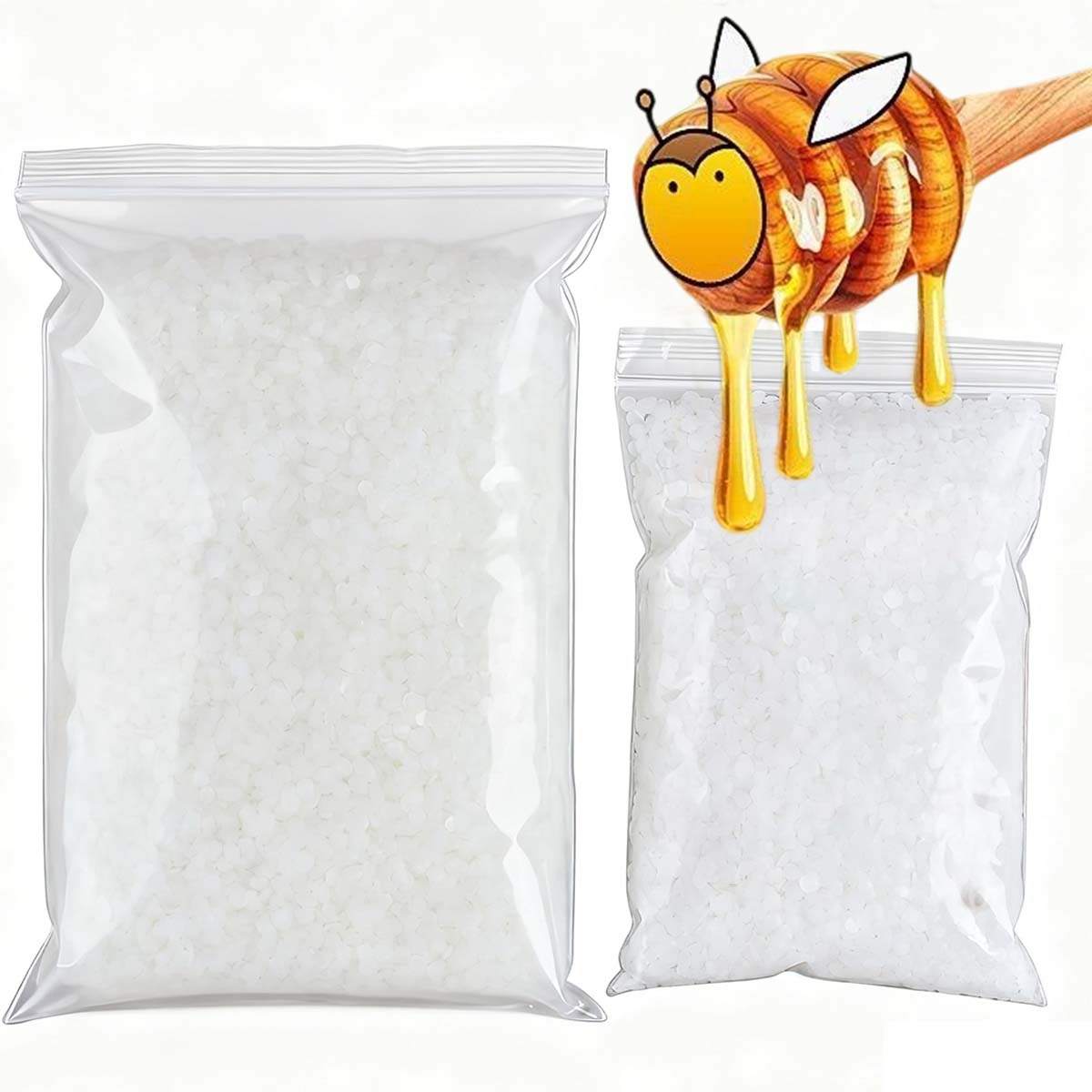 200g-1000g White Beeswax Pure  - Candle Making Supplies For Beginners ulasan dan harga