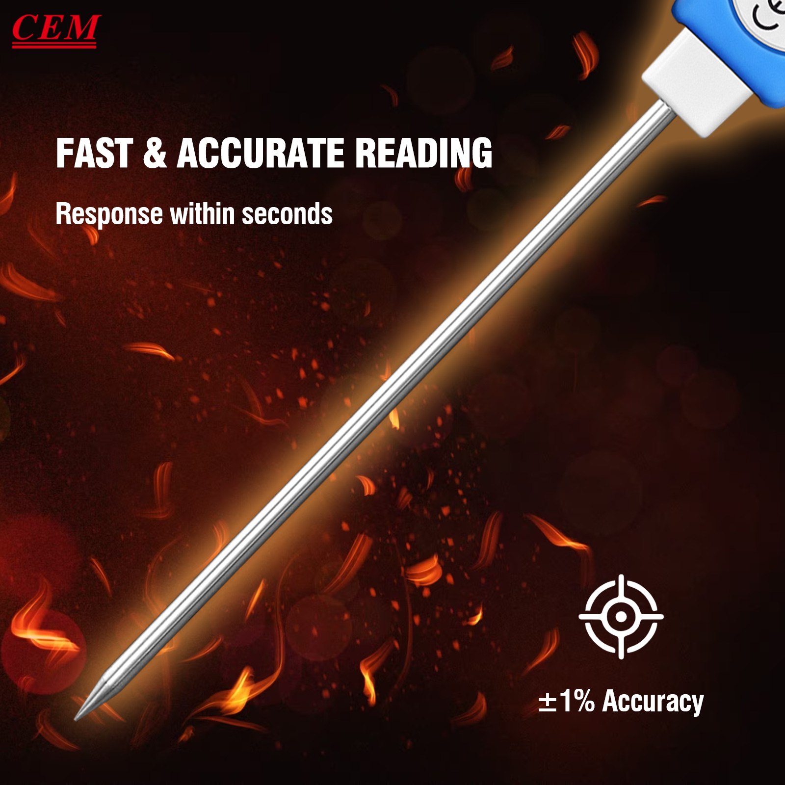 CEM Meat Thermometer Digital,  - Digital Thermometer Probe ulasan dan harga
