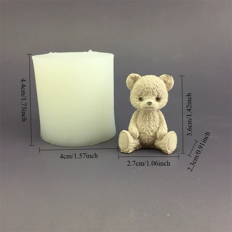 Cute Bear Honey Jar Silicone C - Candle Supplies In Bulk ulasan dan harga